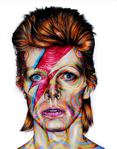 Joshua Roman Art title Bowie 20x16 <or> 28x24F