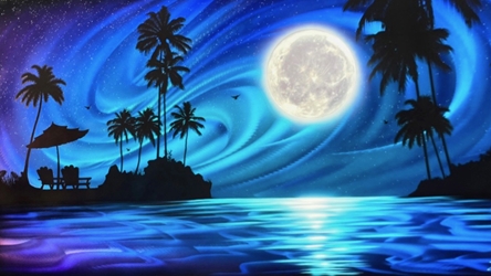 Chris DeRubeisArt titleEpic Key West Nights- 22X44