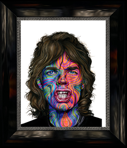 Joshua Roman Art title Mick Jagger 20X16 <or> 28X24F