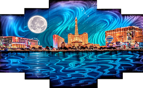 Ultra Epic Night in Vegas 5 Panel 44x72