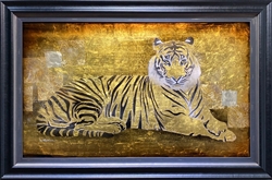 Patrick Guyton Art title Year of the Tiger Original Pure Gold 30x50. 39x59F
