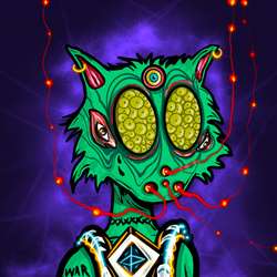 Psycho Kitty 3 14X14 Le 33 