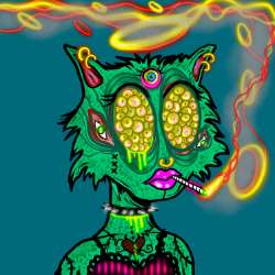 Smokin Kitty 20X20 Le 33 With Nft 