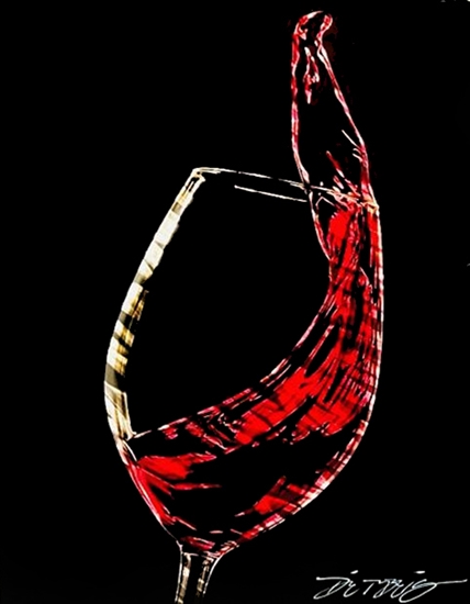 Chris DeRubeisArt titleMini Red Wine Splach 16X12