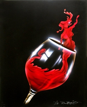 Reach Of Wine Red 24X18