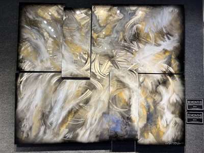 Chris DeRubeisArt title6 Panel Extreme Marble x