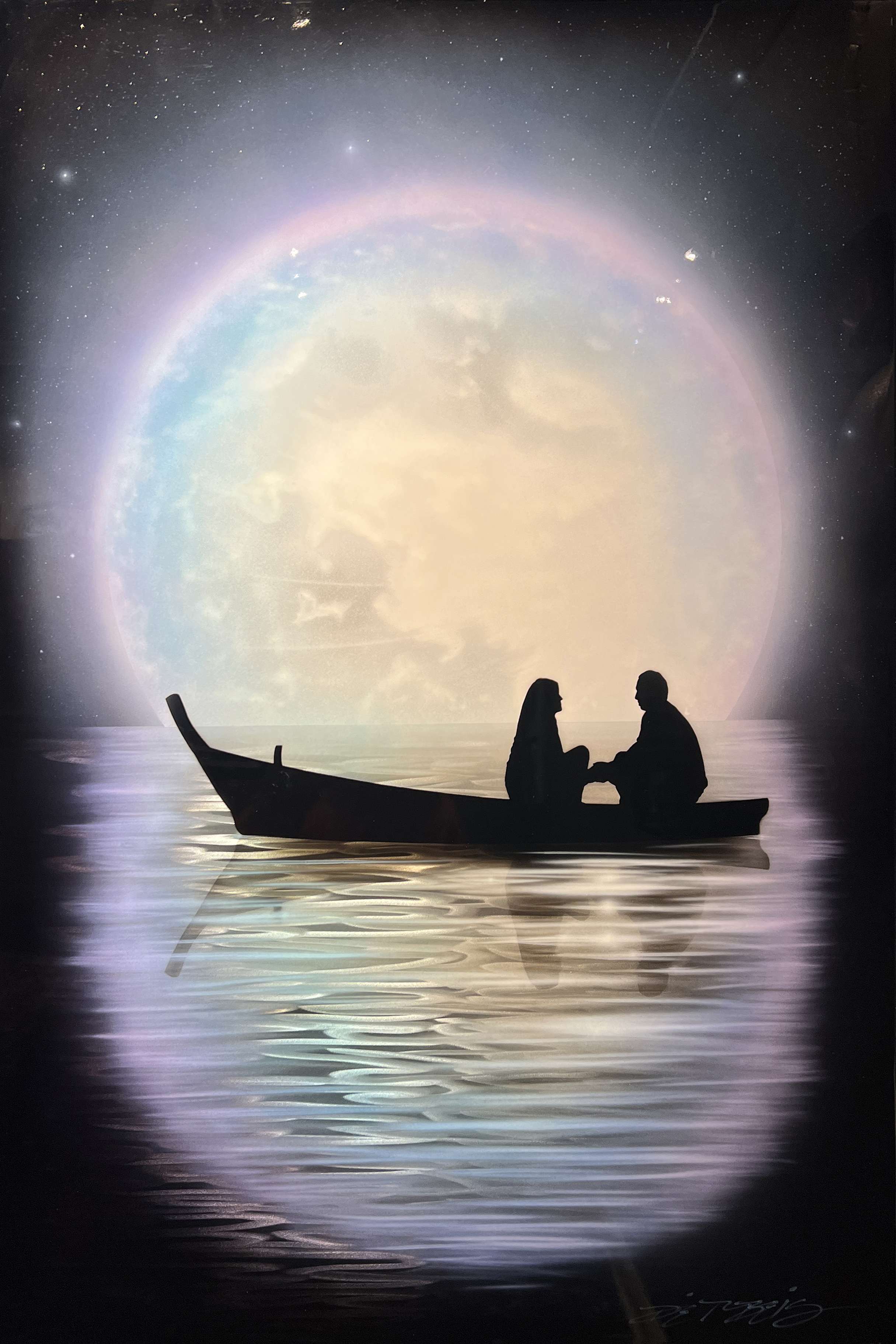 Chris DeRubeisArt titleMoonlit Romance 36x24
