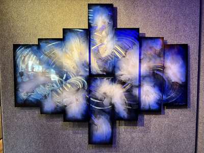 Chris DeRubeisArt title8 Panel Elegance Blue 60x84