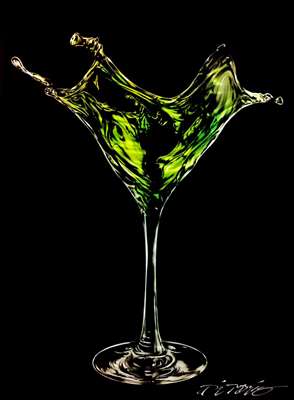 Chris DeRubeisArt titleMini Green Martini 16X12