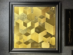 Patrick GuytonArt titleGilded Cubism Pure Gold 40X40