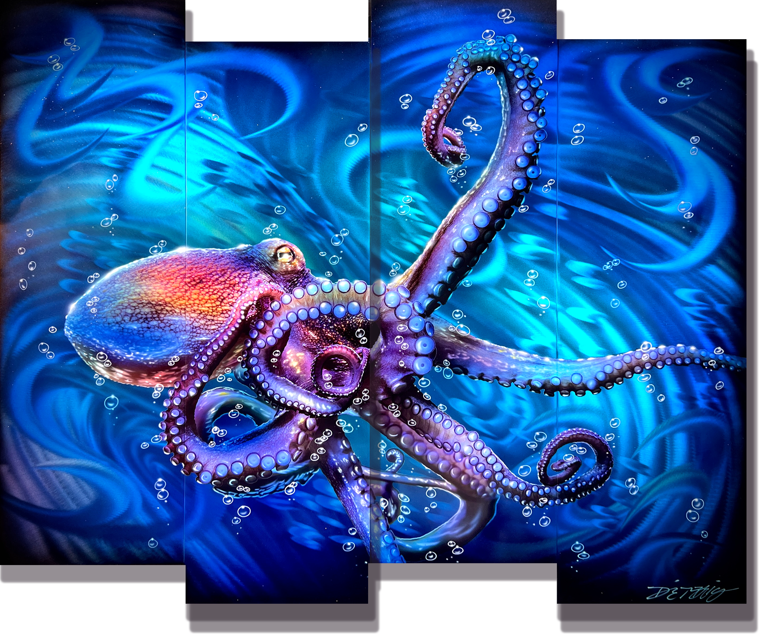 Chris DeRubeisArt title4 Panel What's Kraken Panel 37X44