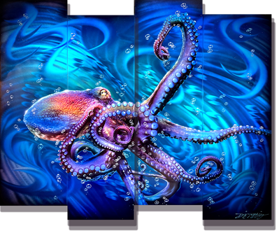 Chris DeRubeisArt title4 Panel What's Kraken Panel 37X44