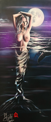 Scotty ZieglerArt titleLittle Mermaid 50x22 Gallery Wrapped SN /100 With 2 Cuffs FREE