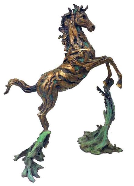 Nano LopezArt titleLarge Apocalypto Horse 18.5x13.5X8/220
