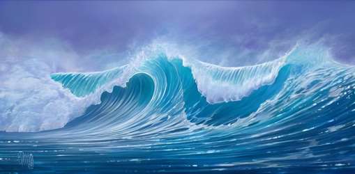 Blue Waves 15X30 