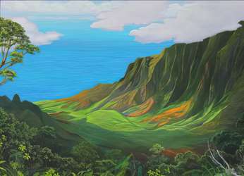 Kalalau Valley 30X40 